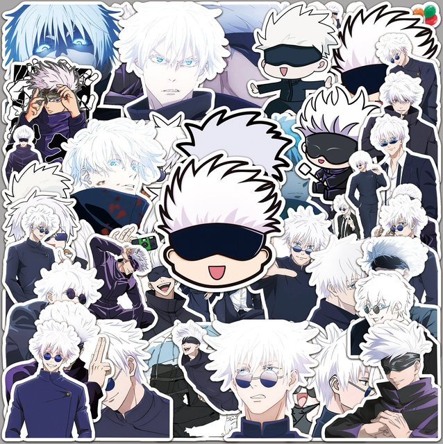 Bandai Jujutsu Kaisen Gojo Satoru Aufkleber-Set, 50 Stück, Bunt / Mehrfarbig - Bild 1