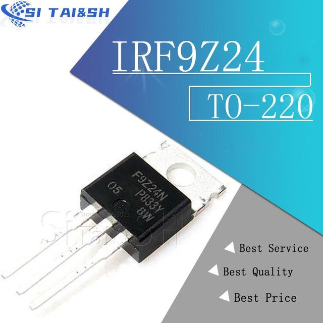 Si Tai&SH Transistor Set 10er Los IRF9Z24 IRF9Z34 IRLZ24N IRLZ34N IRLZ44N LM317T IRF3205 im TO-220 Gehäuse, Schwarz - Bild 1