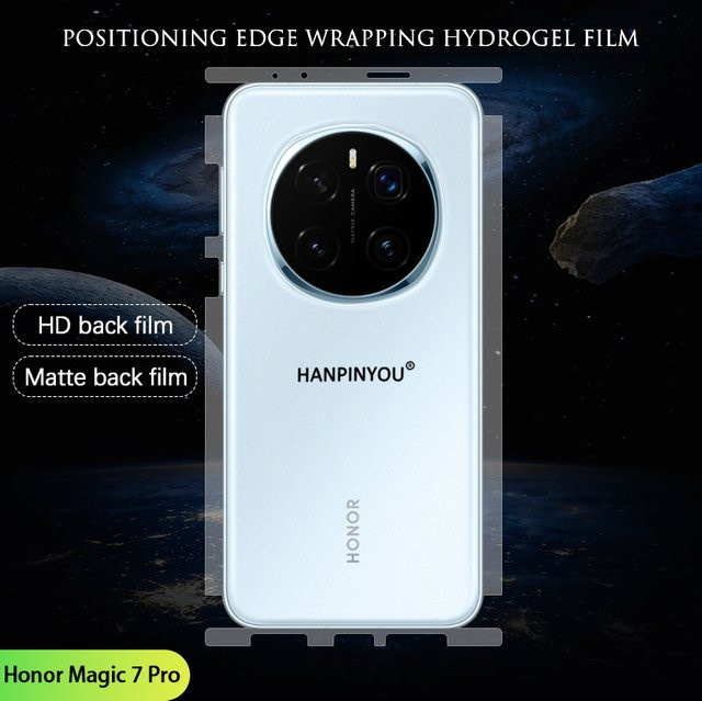 HANPINYOU Hydrogel Schutzfolie für Honor Magic 8 7 6 Pro RSR transparent matte Vollabdeckung - Bild 1