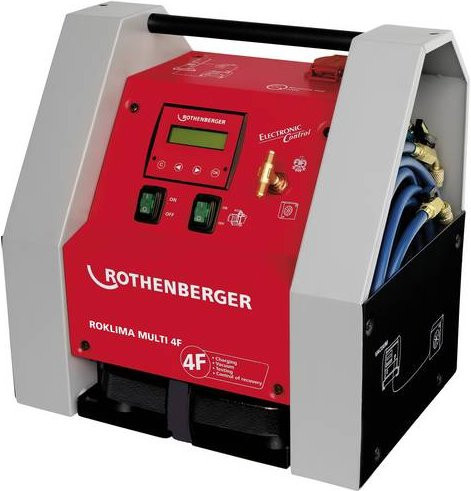 Rothenberger ROKLIMA Multi 4F 2-stufige Vakuumpumpe in Rot, 80bar - Bild 1