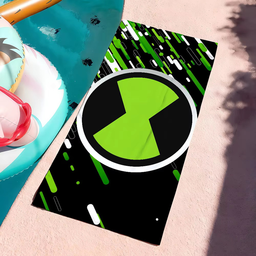 Hasbro Ben 10 Handtuch mit Fantasy-Cartoon-Motiv, schnelltrocknendes Badetuch für Strand, Schwimmen und Sport - Bild 5