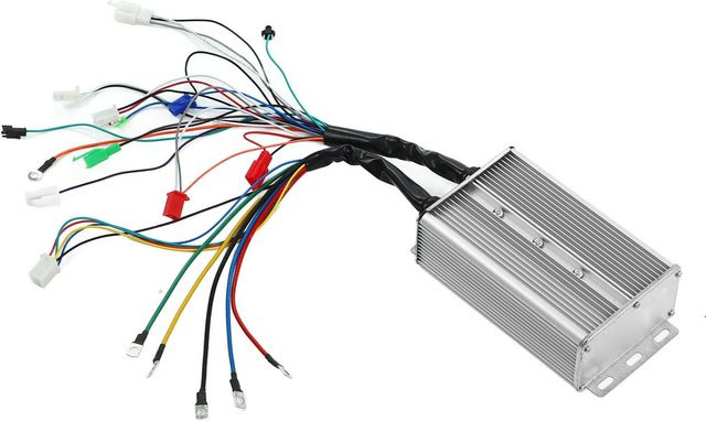 Igeteck Bürstenloser Motorcontroller 48V 60V 1500W mit 18 Transistoren aus Aluminiumlegierung Dual-Mode für E-Bike, Silber - Bild 1