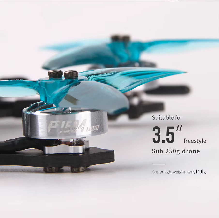 T-MOTOR P1604 Bürstenlose Motoren Set, 4 Stück, Farbe: Silber, 1,5mm Welle, für RC FPV Freestyle 3,5 Zoll Drohnen unter 250g - Bild 3