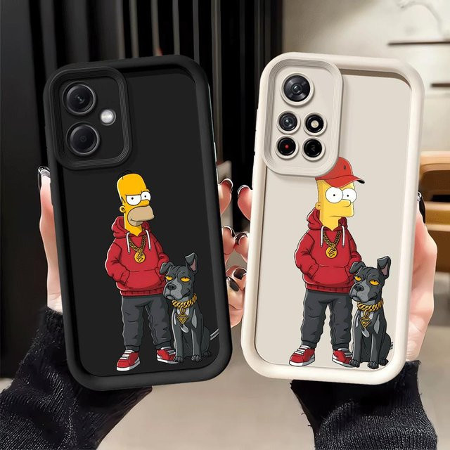 Handyhülle Soft Shell mit The Simpsons Homer Motiv für Xiaomi Redmi Note 13 Pro 14 Pro Plus 12 11 Serie - Bild 1