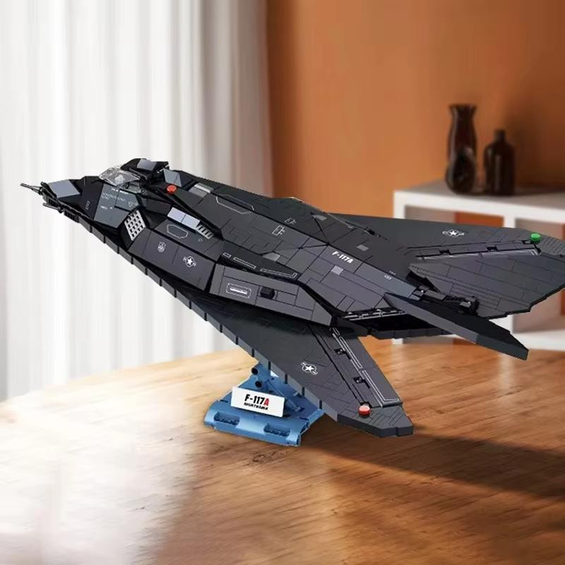 Linyi toy F-117A Nighthawk Jäger Jet Konstruktion 1375 Teile - Bild 5