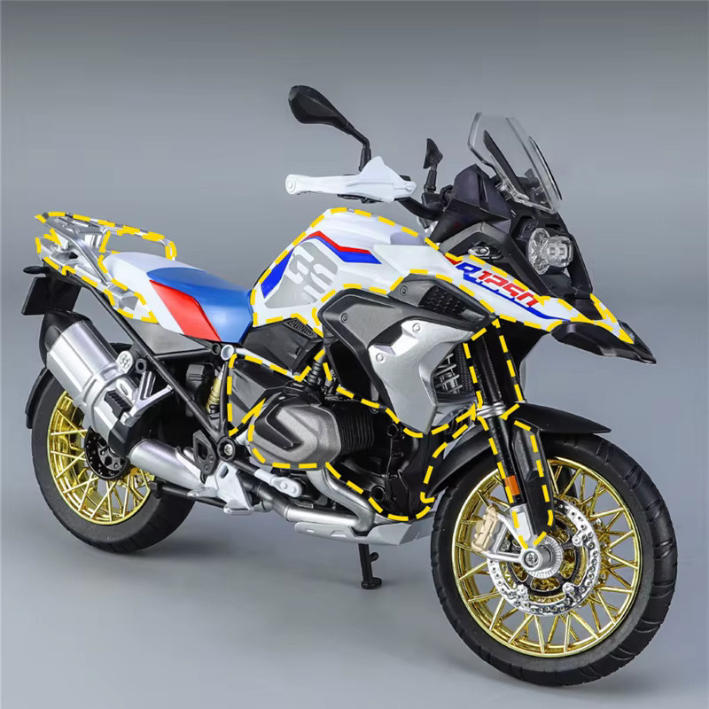 WELLY R1250 GS ADV Motorrad Modell, Metall, 1:9, mit Licht - Bild 3