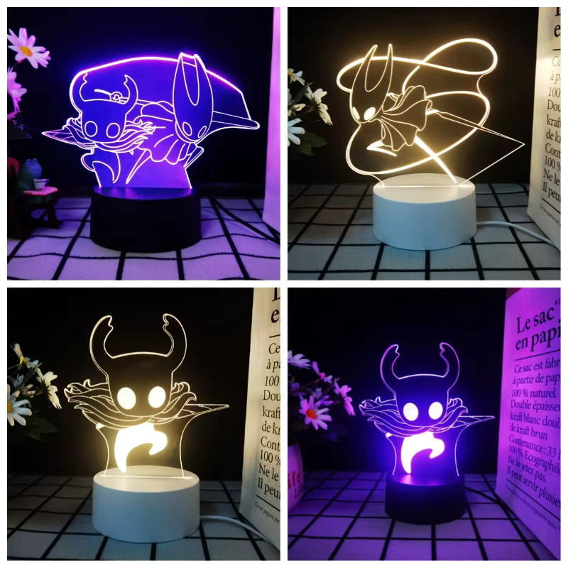 Bandai Hohl Ritter 3D LED Nachtlicht mit Touch-Funktion und USB-Anschluss zur Dekoration für das Kinderzimmer - Bild 3
