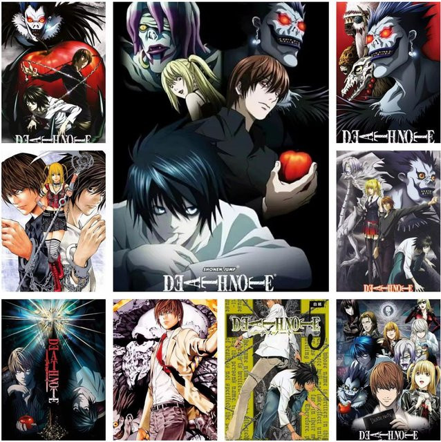 Potdemiel 5D DIY Diamant-Malerei-Set Death Note Anime Mosaik Stickerei in Multicolor, Breite: 40,0 cm, Höhe: 30,0 cm - Bild 1