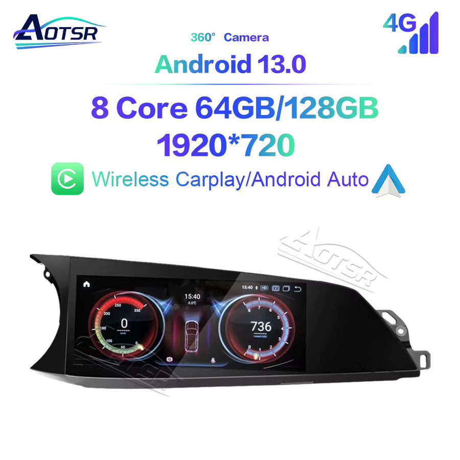 Aotsr Android 15 Autoradio mit 10,25 Zoll Display für Alfa Romeo Stelvio und Giulia (2015-2020), GPS, WIFI, 4G und Apple CarPlay, Schwarz - Bild 2