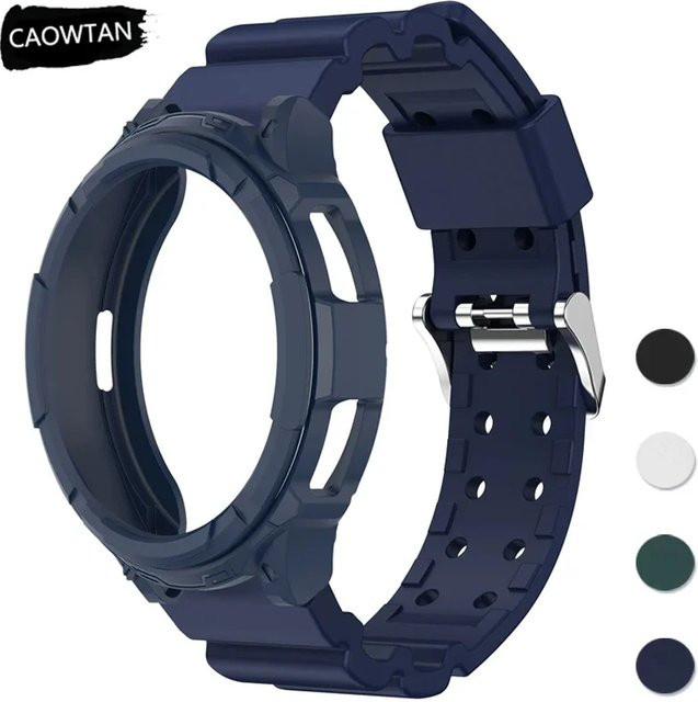 CAOWTAN Uhrenzubehör Modifikationsset, Silikonarmband, Samsung Galaxy Watch 6 Classic, Unisex - Bild 1
