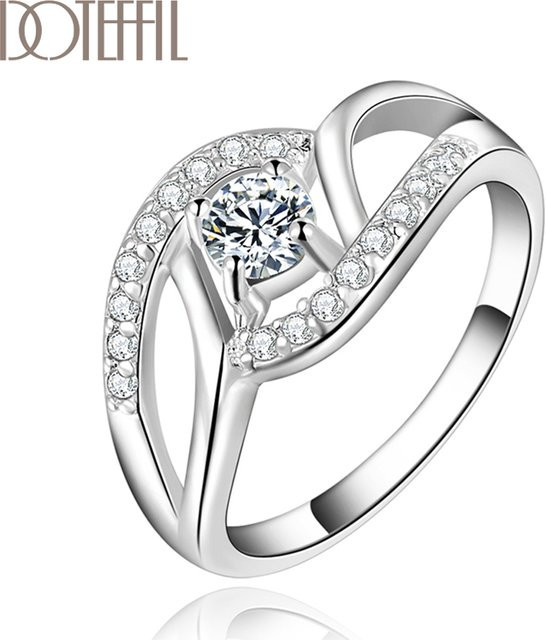 DOTEFFIL Ring, Kristall, Silber, Damen - Bild 1