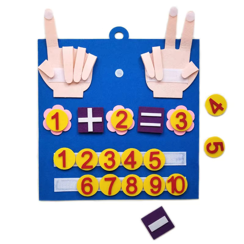 GUEN Filz-Lerntafel, Mathe-Spielzeug, Bunt / Mehrfarbig - Bild 2