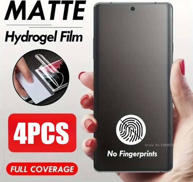 4er Pack matte Hydrogelfolie für Samsung Galaxy S24 Full Cover Displayschutzfolie - Bild 1