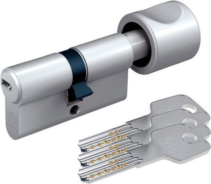 BASI Profil-Knaufzylinder in Silber, verschiedenschließend, K40/55 mm - Bild 1