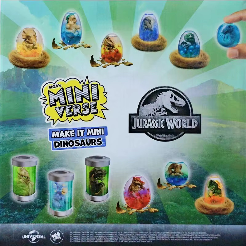 MGA Miniverse Jurassic World Dinosaurier, DIY Mystery Blind Box, ab 8 Jahren - Bild 2
