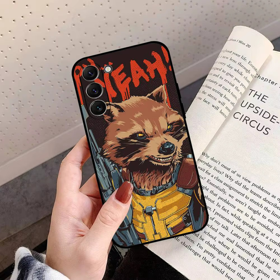 R-Rocket R-Raccoon Soft Cover Handyhülle für Samsung Galaxy S21 S22 S23 S24 S25 S26 Ultra FE Plus 5G A52S in Multicolour - Bild 2