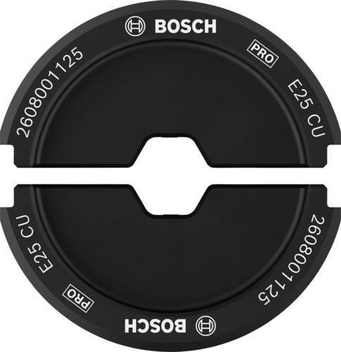Bosch Presseinsatz E25 CU für Rohrkabelschuhe und Rohrverbinder 25 mm² in Schwarz und Stahl - Bild 1