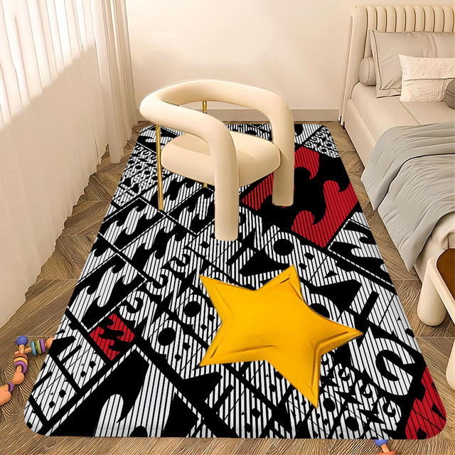 Laumango Billabongs Raummatte mit abstraktem Design, rutschfest und mehrfarbig, rechteckig - Bild 1