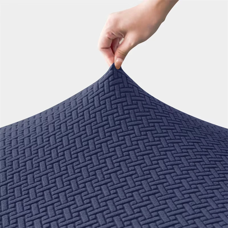 Yupartex Stretch Liege Sofa Abdeckung aus Jacquard für Sessel und Einzel-Couch in Grün oder Blau - Bild 4