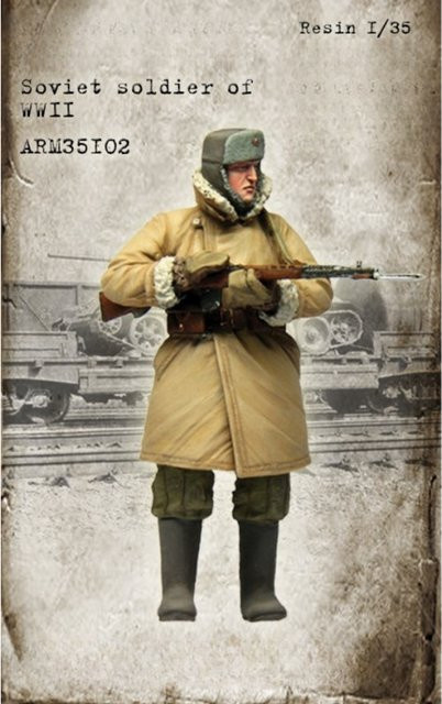 GK Sowjetischer Soldat, Resin-Soldatenmodell, Bausatz, Kunststoff - Bild 1
