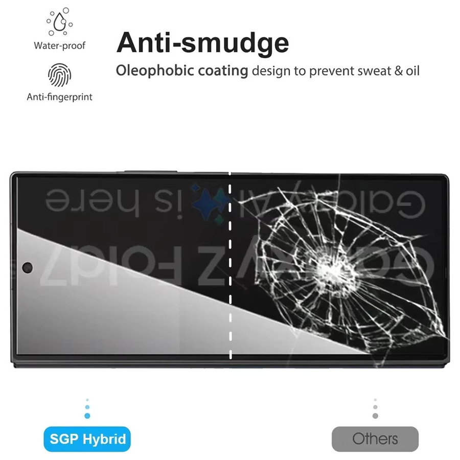 Samsung Galaxy Z Fold Sichtschutz Displayschutzfolie aus gehärtetem Glas, 9H kratzfest, transparent - Bild 4
