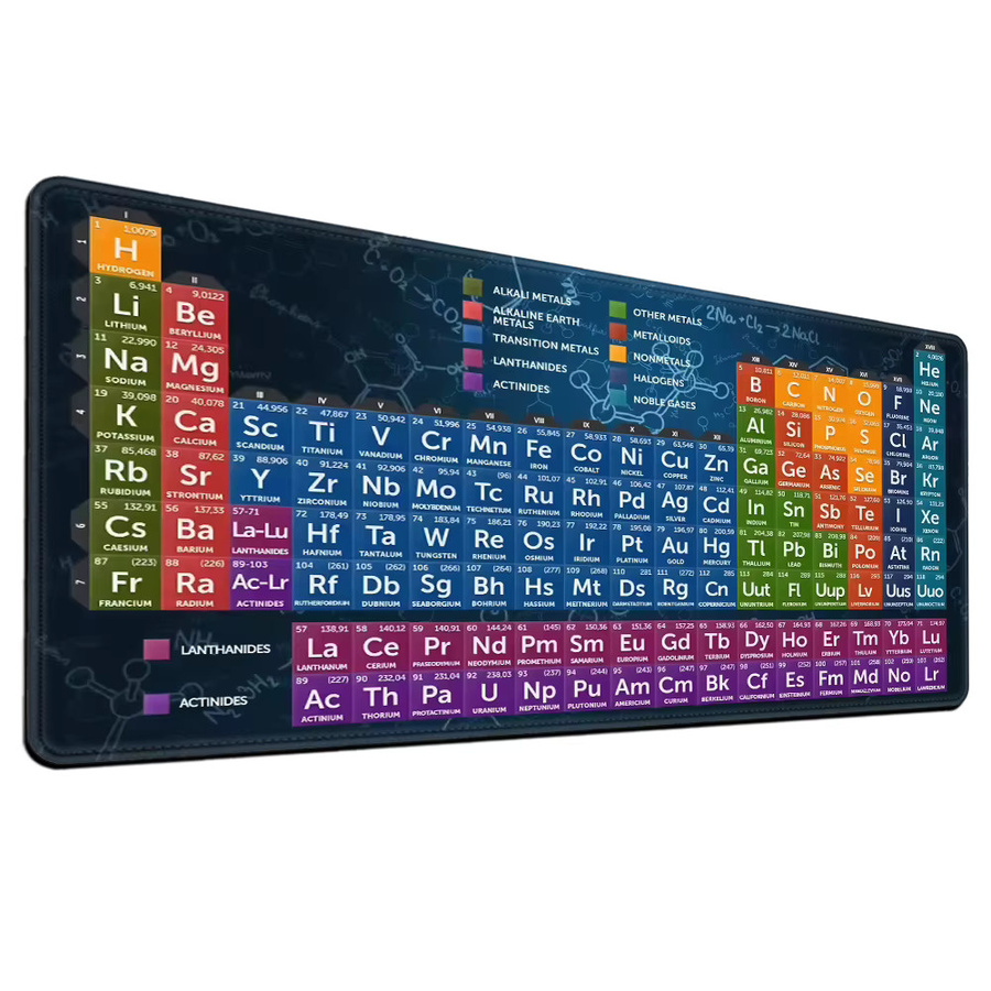 HYBXAXC XXL Mauspad mit Periodensystem der chemischen Elemente, weiß/mehrfarbig, B/T: 90 x 40 cm - Bild 5