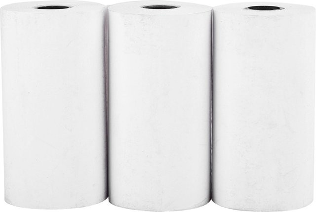 3er-Set Peripage Thermopapier für Drucker, wasserfest, weiß, Durchmesser: 57 mm - Bild 1