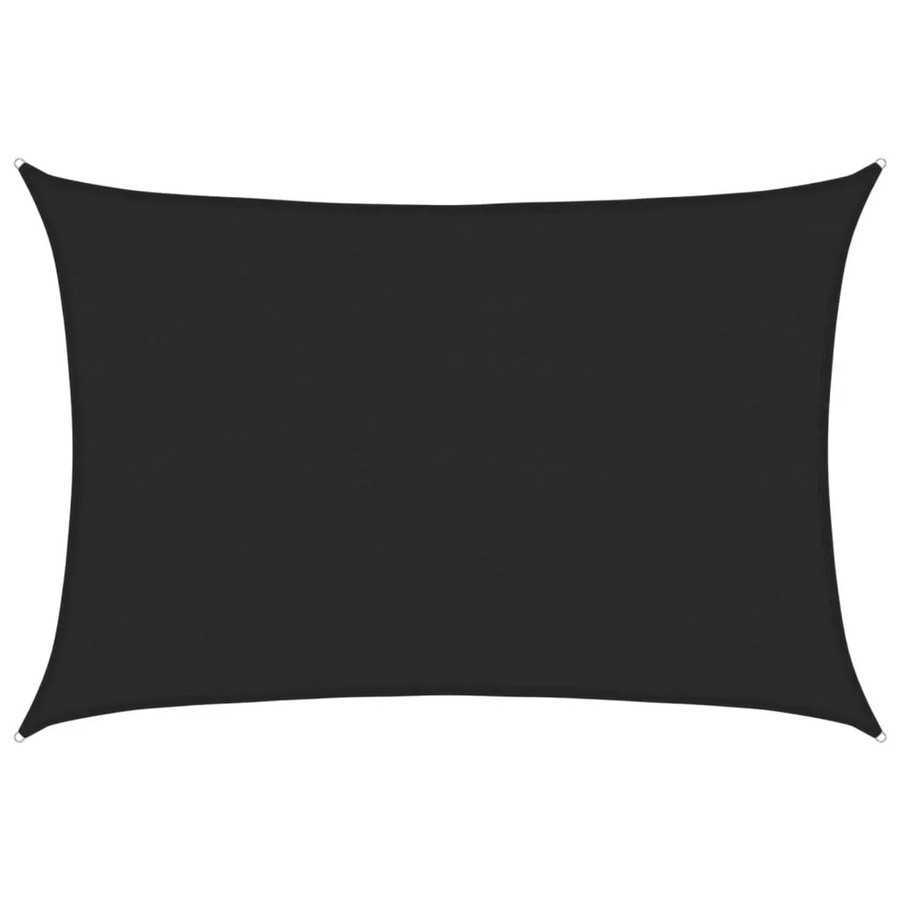 Furnicato Sonnensegel aus HDPE in Schwarz, Rechteckig, 4 x 5 m - Bild 2