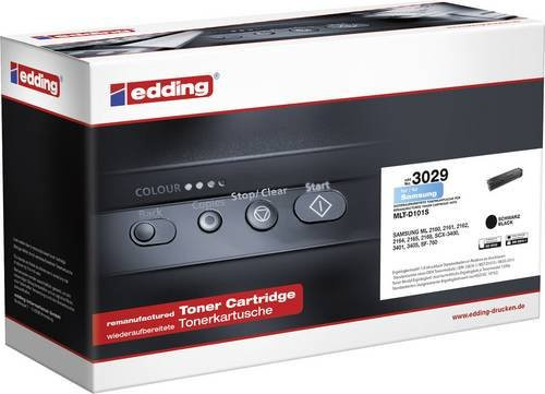 Edding Tonerkassette Schwarz kompatibel mit Samsung MLT-D101S für Laserdrucker mit 1500 Seiten Reichweite - Bild 1