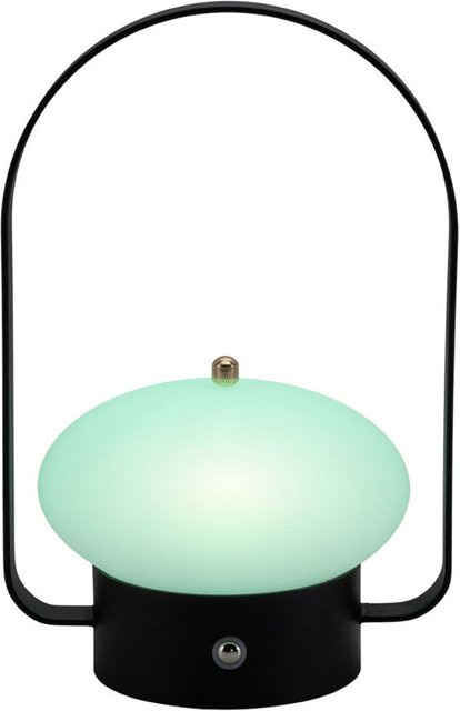 Securit Barcelona Kabellose LED-Tischlampe Schwarz mit Magnetischem Ladekabel für Innen und Außen, B/T/H: 13,0 x 10,5 x 20,5 cm - Bild 1