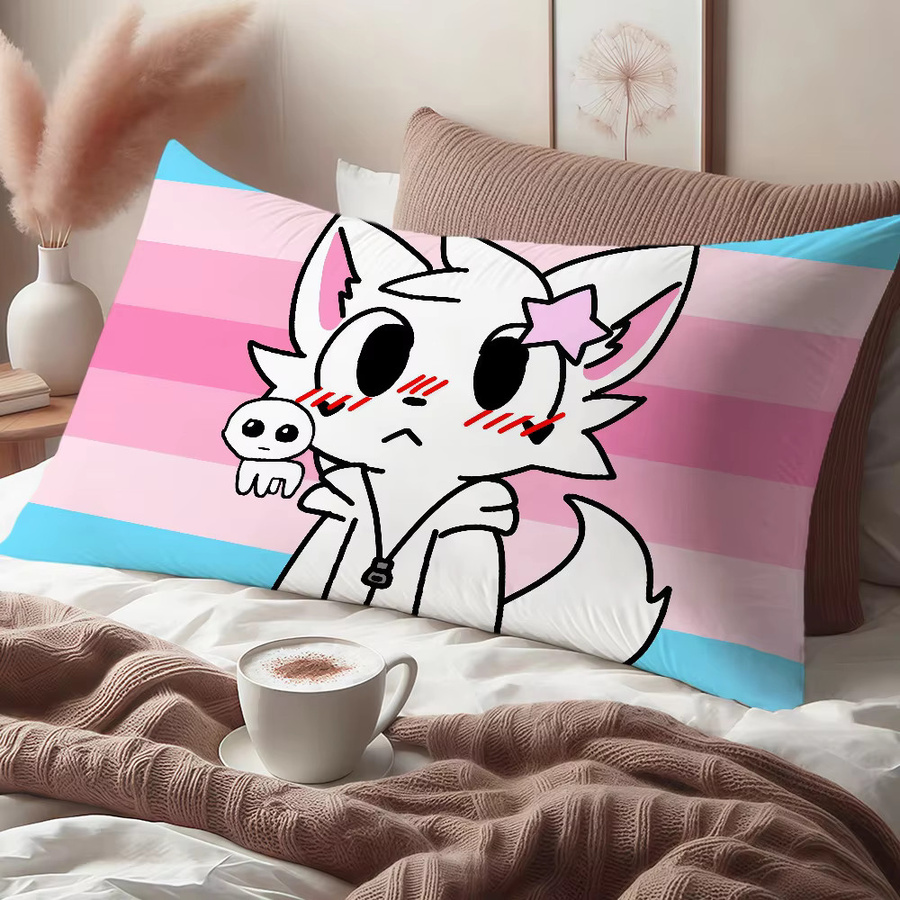 Sanrio Kawaii Kissenbezug mit niedlicher Cartoon-Katze für dein Sofa oder Wohnzimmer - Bild 4