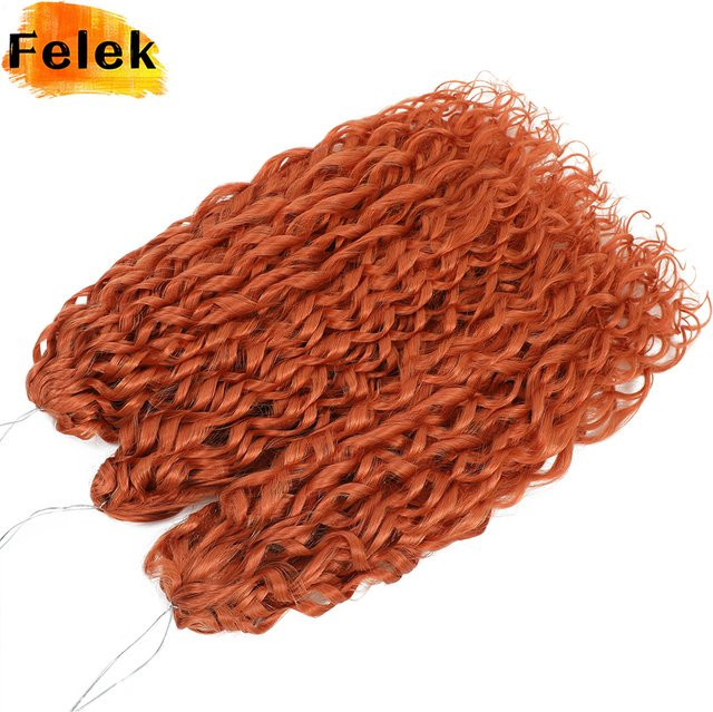 Jessica Curls Flechthaarverlängerung, Wasserwellen-Twist, 55,9 cm, Burgunderrot - Bild 1