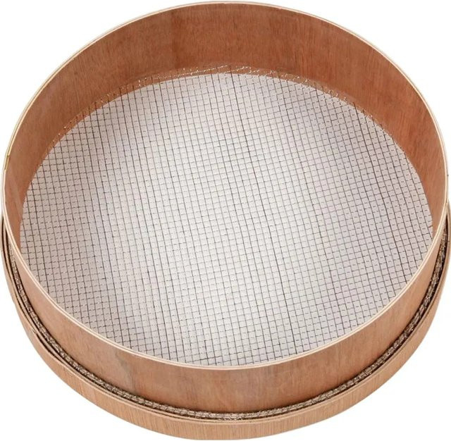 FLORAWORLD Rundsieb aus Hartholz in Beige mit 4 mm Maschenweite, Durchmesser: 42 cm, Höhe: 12 cm - Bild 3