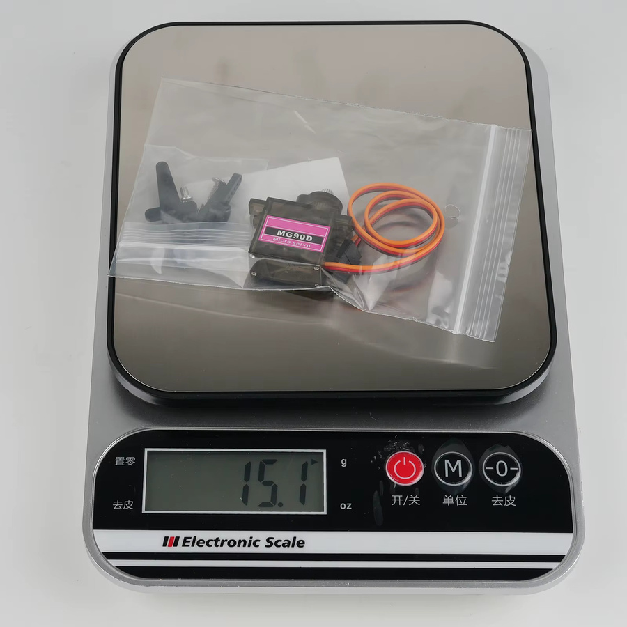 wishiot MG90D Micro Digital Servomotor, Metall, Schwarz - Bild 3