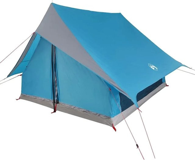 vidaXL Zelt mit Dach in Blau aus Polyester, H x B x T: 185 x 256 x 266 cm - Bild 1