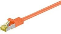 Goobay Patchkabel RJ-45 SFTP Cat 7 Ethernet LAN Kabel Orange, Länge: 5,0 m - Bild 1