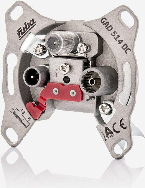 Fuba Durchgangsdose GAD 514 DC in Silber - Bild 1