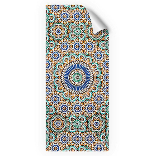 mySPOTTI Duschrückwand-Panel fresh in Mosaikfliesenoptik, blau/türkis/mehrfarbig, B: 90 cm, H: 210 cm - Bild 2