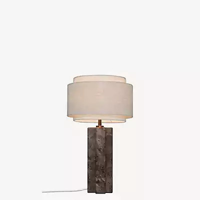 Design for the People Takai Tischleuchte modern in Weiß mit Gold/Messing und Steinelementen - Bild 1
