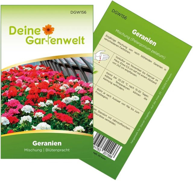 Deine Gartenwelt Hängegeranien Samen Mischung - Bild 1