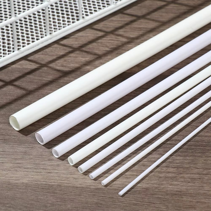 10 Stück Rundrohr Kunststoff Hohlrohr in Weiß für DIY Modellbau und Sandtisch, Durchmesser: 2 mm bis 10 mm - Bild 3