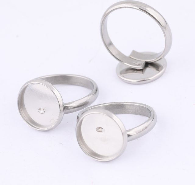 onwear Ring Basis Einstellungen, Edelstahl, 12 mm, 10 Stück - Bild 1