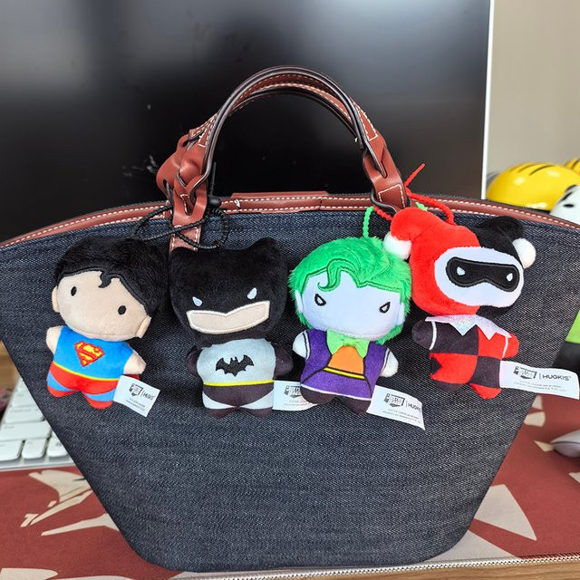 HUGKIS DC Justice League Plüsch-Schlüsselanhänger, Batman Superman Harley Quinn Joker, Bunt / Mehrfarbig - Bild 1