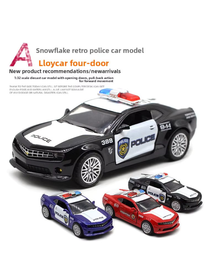 MAKEDA Chevrolet Diecast Modellauto 1:32 aus Metall in Schwarz als Sammlerstück - Bild 5