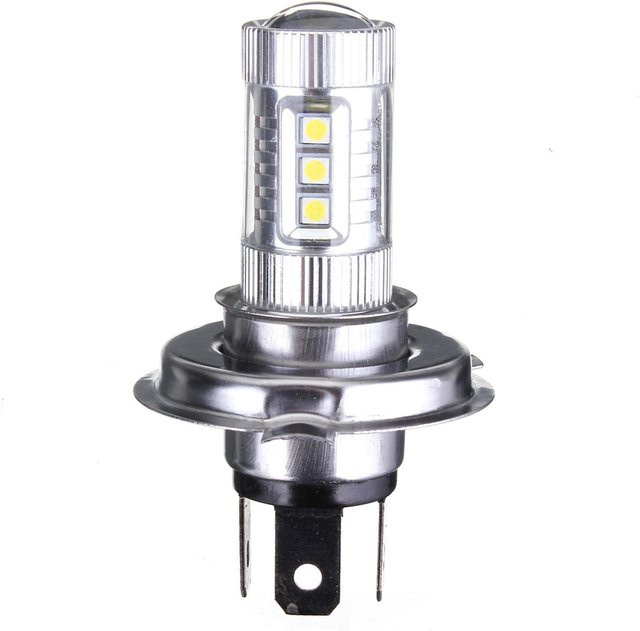 TOMTOP JMS H4 9003 HB2 LED-Scheinwerferlampen-Set in Silber mit 8000 Lumen und 8000 K Cool White für Abblendlicht und Fernlicht - Bild 1