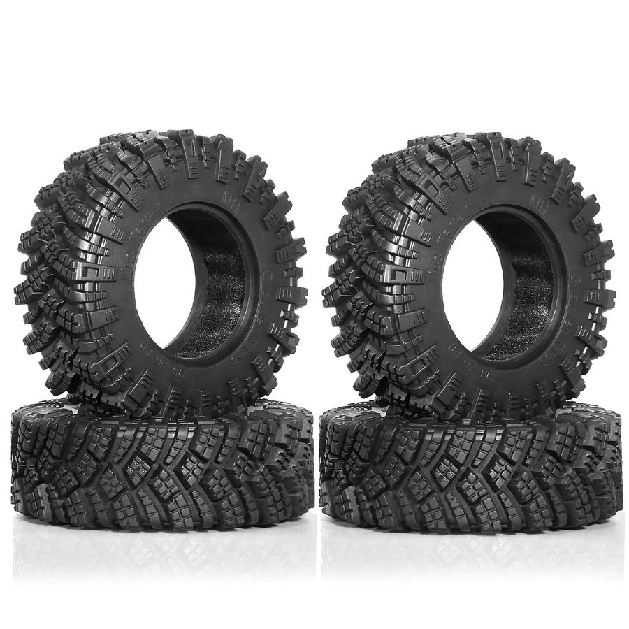 Semalam Gummireifen, 4-teiliges Set, 98 mm, 1,9 Zoll, Schwarz - Bild 2