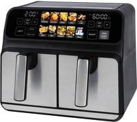 ProfiCook Doppel-Heißluftfritteuse PC-FR 1287 H in Schwarz und Edelstahl - Bild 1