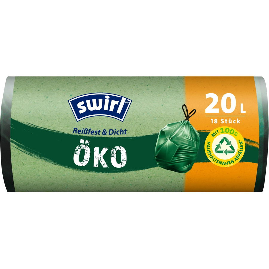 Swirl Müllbeutel 20 Liter mit Zugband, 18 Stück - Bild 2