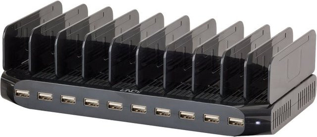 Lindy USB-Ladestation mit 10 USB-A Anschlüssen, 2,4 A, Schwarz - Bild 2
