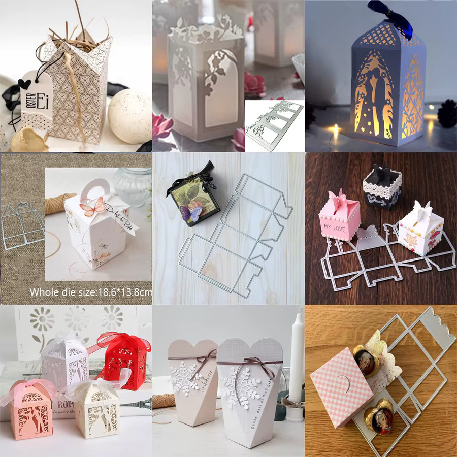 Metall Stanzformen Geschenkbox als Schablone und Vorlage für Scrapbooking und Handwerk - Bild 1